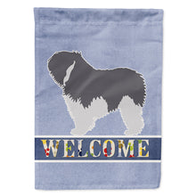 Load image into Gallery viewer, Polish Lowland Sheepdog Dog Welcome Flag Canvas House Size BB5536CHF