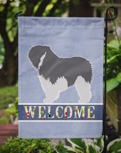 Load image into Gallery viewer, Polish Lowland Sheepdog Dog Welcome Garden Flag - Outdoor Decorative Yard Flag BB5536GF