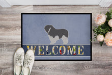 Load image into Gallery viewer, Polish Lowland Sheepdog Dog Welcome Doormat - 18x27 Decorative Floor Mat – Indoor/Outdoor Rug with Artistic Flair BB5536MAT