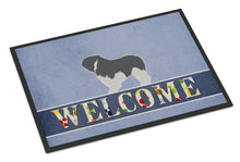 Load image into Gallery viewer, Polish Lowland Sheepdog Dog Welcome Doormat - 18x27 Decorative Floor Mat – Indoor/Outdoor Rug with Artistic Flair BB5536MAT