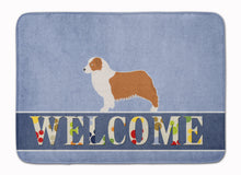 Load image into Gallery viewer, Australian Shepherd Dog Welcome Machine Washable Memory Foam Mat BB5537RUG