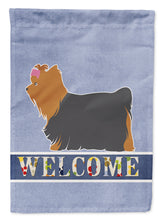 Load image into Gallery viewer, Yorkshire Terrier Yorkie Welcome Flag Canvas House Size BB5538CHF