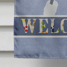 Load image into Gallery viewer, Lowchen Welcome Flag Canvas House Size BB5539CHF
