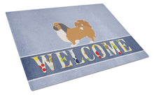 Load image into Gallery viewer, Pekingese Welcome Glass Cutting Boards – Durable, Decorative Kitchen Art Large BB5542LCB