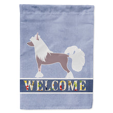 Load image into Gallery viewer, Chinese Crested Welcome Flag Canvas House Size BB5547CHF