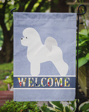 Load image into Gallery viewer, Bichon Frise Welcome Garden Flag - Outdoor Decorative Yard Flag BB5549GF