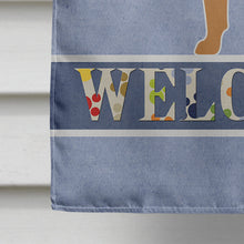 Load image into Gallery viewer, Pug Welcome Flag Canvas House Size BB5551CHF