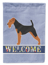 Load image into Gallery viewer, Airedale Terrier Welcome Garden Flag - Outdoor Decorative Yard Flag BB5561GF