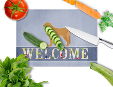 Load image into Gallery viewer, Leonberger Welcome Glass Cutting Boards – Durable, Decorative Kitchen Art Large BB5562LCB