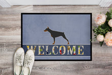 Load image into Gallery viewer, Doberman Pinscher Welcome Doormat - 24x36 Decorative Floor Mat – Indoor/Outdoor Rug with Artistic Flair BB5564JMAT