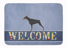 Load image into Gallery viewer, Doberman Pinscher Welcome Machine Washable Memory Foam Mat BB5564RUG