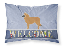 Load image into Gallery viewer, Belgian Shepherd Welcome Fabric Standard Pillowcase – Artistic Decorative Front, White Back BB5565PILLOWCASE
