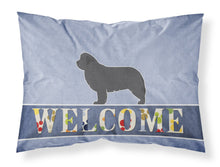 Load image into Gallery viewer, Newfoundland Welcome Fabric Standard Pillowcase – Artistic Decorative Front, White Back BB5568PILLOWCASE
