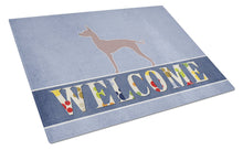 Load image into Gallery viewer, Dogo Argentino Welcome Glass Cutting Boards – Durable, Decorative Kitchen Art Large BB5571LCB