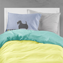 Load image into Gallery viewer, Scottish Terrier Welcome Fabric Standard Pillowcase – Artistic Decorative Front, White Back BB5573PILLOWCASE