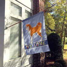 Load image into Gallery viewer, Akita Welcome Flag Canvas House Size BB5576CHF