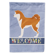 Load image into Gallery viewer, Akita Welcome Flag Canvas House Size BB5576CHF