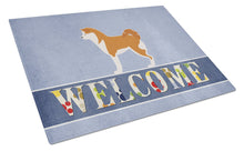 Load image into Gallery viewer, Akita Welcome Glass Cutting Boards – Durable, Decorative Kitchen Art Large BB5576LCB