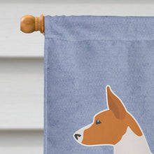 Load image into Gallery viewer, Basenji Welcome Flag Canvas House Size BB5578CHF