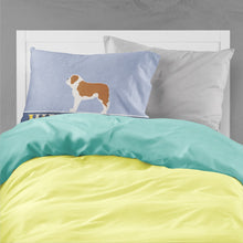 Load image into Gallery viewer, Saint Bernard Welcome Fabric Standard Pillowcase – Artistic Decorative Front, White Back BB5580PILLOWCASE