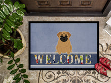 Load image into Gallery viewer, Pug Brown Welcome Doormat - 18x27 Decorative Floor Mat – Indoor/Outdoor Rug with Artistic Flair BB5588MAT