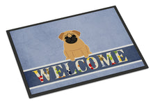 Load image into Gallery viewer, Pug Brown Welcome Doormat - 18x27 Decorative Floor Mat – Indoor/Outdoor Rug with Artistic Flair BB5588MAT