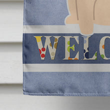 Load image into Gallery viewer, Pug Fawn Welcome Flag Canvas House Size BB5589CHF