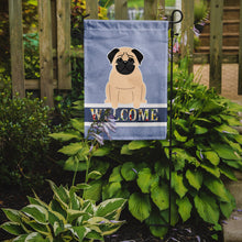 Load image into Gallery viewer, Pug Fawn Welcome Garden Flag - Outdoor Decorative Yard Flag BB5589GF