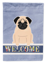 Load image into Gallery viewer, Pug Fawn Welcome Garden Flag - Outdoor Decorative Yard Flag BB5589GF