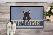 Load image into Gallery viewer, French Bulldog Brindle Welcome Doormat - 18x27 Decorative Floor Mat – Indoor/Outdoor Rug with Artistic Flair BB5590MAT