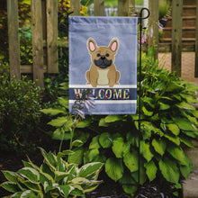 Load image into Gallery viewer, French Bulldog Cream Welcome Garden Flag - Outdoor Decorative Yard Flag BB5591GF