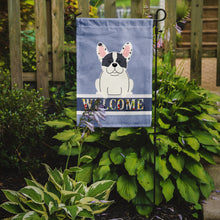 Load image into Gallery viewer, French Bulldog Piebald Welcome Garden Flag - Outdoor Decorative Yard Flag BB5592GF
