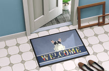 Load image into Gallery viewer, French Bulldog Piebald Welcome Doormat - 18x27 Decorative Floor Mat – Indoor/Outdoor Rug with Artistic Flair BB5592MAT