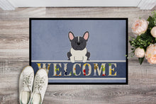 Load image into Gallery viewer, French Bulldog Black White Welcome Doormat - 18x27 Decorative Floor Mat – Indoor/Outdoor Rug with Artistic Flair BB5593MAT