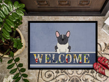 Load image into Gallery viewer, French Bulldog Black White Welcome Doormat - 18x27 Decorative Floor Mat – Indoor/Outdoor Rug with Artistic Flair BB5593MAT