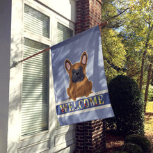 Load image into Gallery viewer, French Bulldog Brown Welcome Flag Canvas House Size BB5594CHF