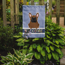Load image into Gallery viewer, French Bulldog Brown Welcome Garden Flag - Outdoor Decorative Yard Flag BB5594GF