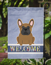 Load image into Gallery viewer, French Bulldog Brown Welcome Garden Flag - Outdoor Decorative Yard Flag BB5594GF