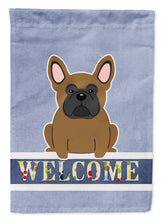 Load image into Gallery viewer, French Bulldog Brown Welcome Garden Flag - Outdoor Decorative Yard Flag BB5594GF