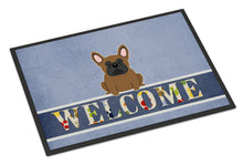 Load image into Gallery viewer, French Bulldog Brown Welcome Doormat - 18x27 Decorative Floor Mat – Indoor/Outdoor Rug with Artistic Flair BB5594MAT