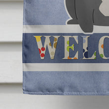 Load image into Gallery viewer, French Bulldog Black Welcome Flag Canvas House Size BB5595CHF