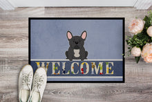 Load image into Gallery viewer, French Bulldog Black Welcome Doormat - 18x27 Decorative Floor Mat – Indoor/Outdoor Rug with Artistic Flair BB5595MAT