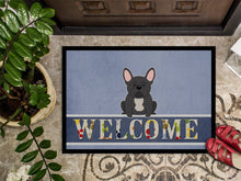 Load image into Gallery viewer, French Bulldog Black Welcome Doormat - 18x27 Decorative Floor Mat – Indoor/Outdoor Rug with Artistic Flair BB5595MAT