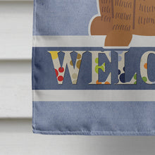 Load image into Gallery viewer, Mastiff Brindle Welcome Flag Canvas House Size BB5596CHF