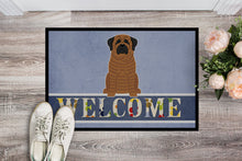 Load image into Gallery viewer, Mastiff Brindle Welcome Doormat - 18x27 Decorative Floor Mat – Indoor/Outdoor Rug with Artistic Flair BB5596MAT