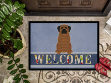 Load image into Gallery viewer, Mastiff Brindle Welcome Doormat - 18x27 Decorative Floor Mat – Indoor/Outdoor Rug with Artistic Flair BB5596MAT