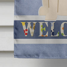Load image into Gallery viewer, Mastiff White Welcome Flag Canvas House Size BB5598CHF