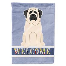 Load image into Gallery viewer, Mastiff White Welcome Flag Canvas House Size BB5598CHF