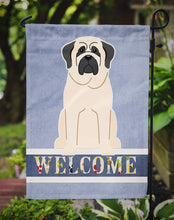 Load image into Gallery viewer, Mastiff White Welcome Garden Flag - Outdoor Decorative Yard Flag BB5598GF