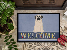 Load image into Gallery viewer, Mastiff White Welcome Doormat - 18x27 Decorative Floor Mat – Indoor/Outdoor Rug with Artistic Flair BB5598MAT